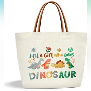 Dinosaur Print Tote Bag
